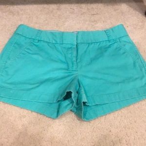 Green J Crew shorts
